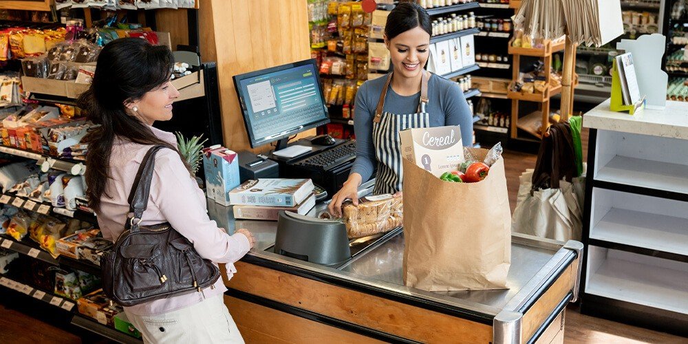 supermarket security camera installation cashier
