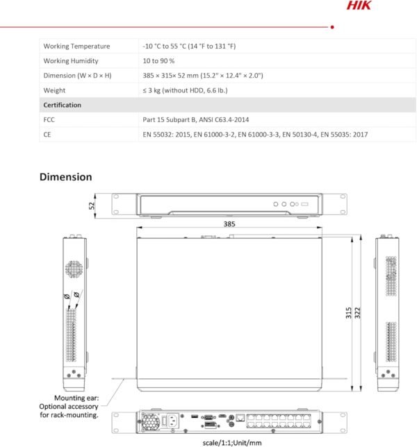 Hikvision - DS-7632NI-K2/16P (32ch NVR) - Image 4