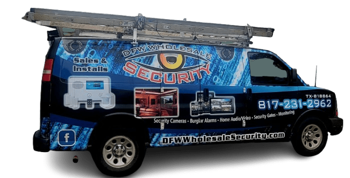Box Security Cameras DFW Wholesale Security Truck, Security camera installation